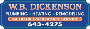 WB Dickenson Plumbing Contractors Heating Contractors, plus Bathroom and Kitchen Remodeling Experts servicing South Windsor, CT and other areas.